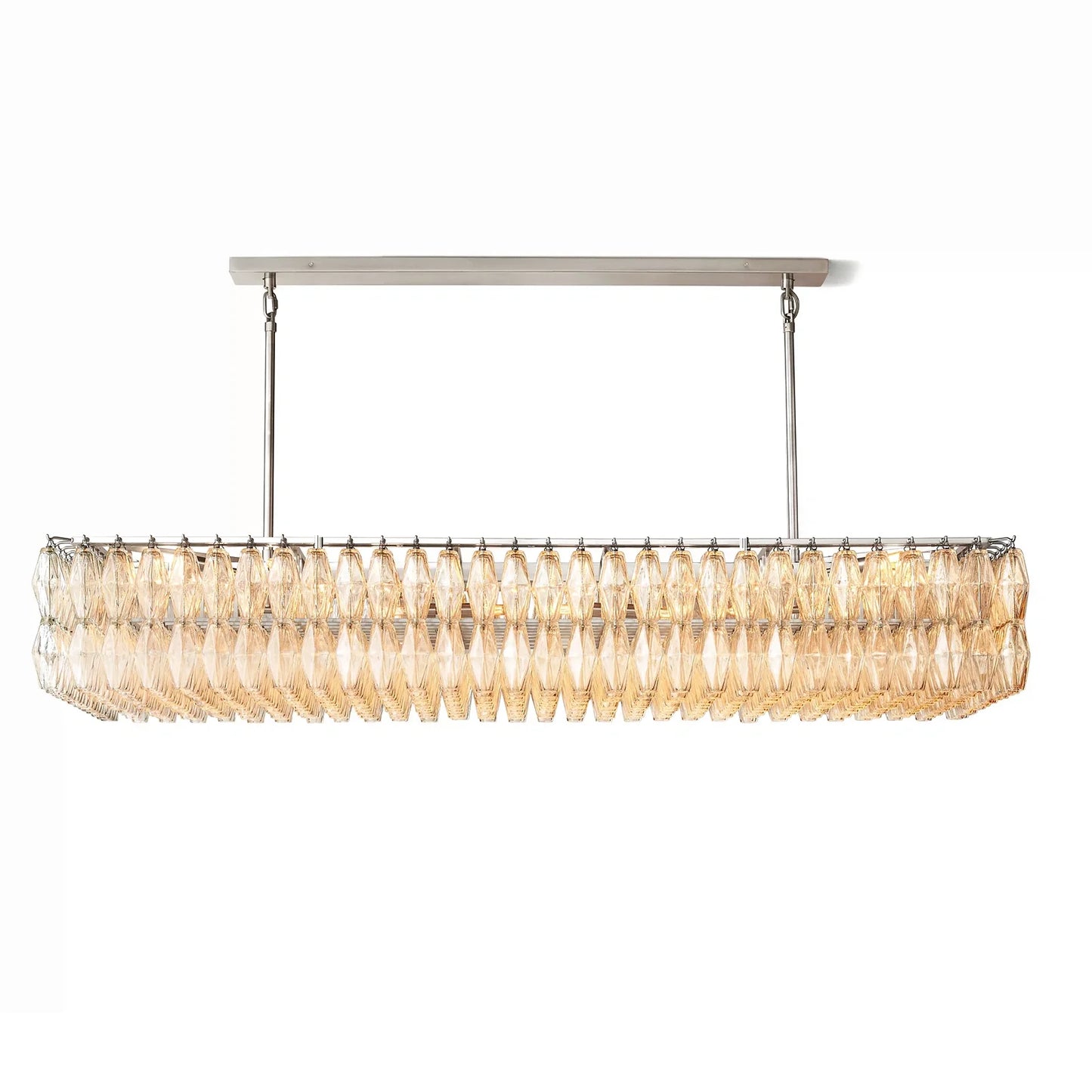 Ciara Glass Rectangular Chandelier