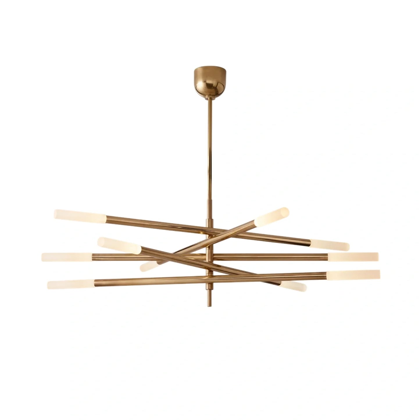 Rousseaw 10-Light Mobile Etched Rod Chandelier