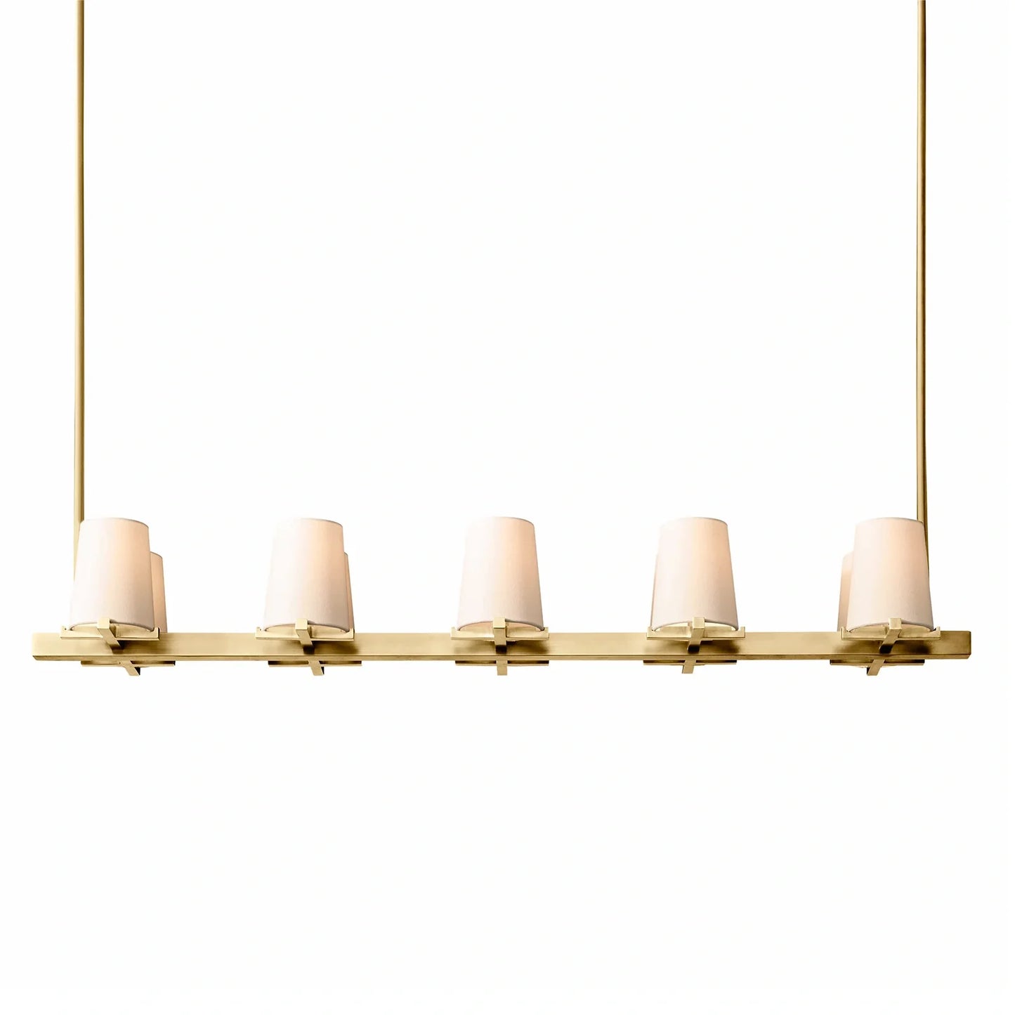 Mauillac Fabric Shade Linear Chandelier