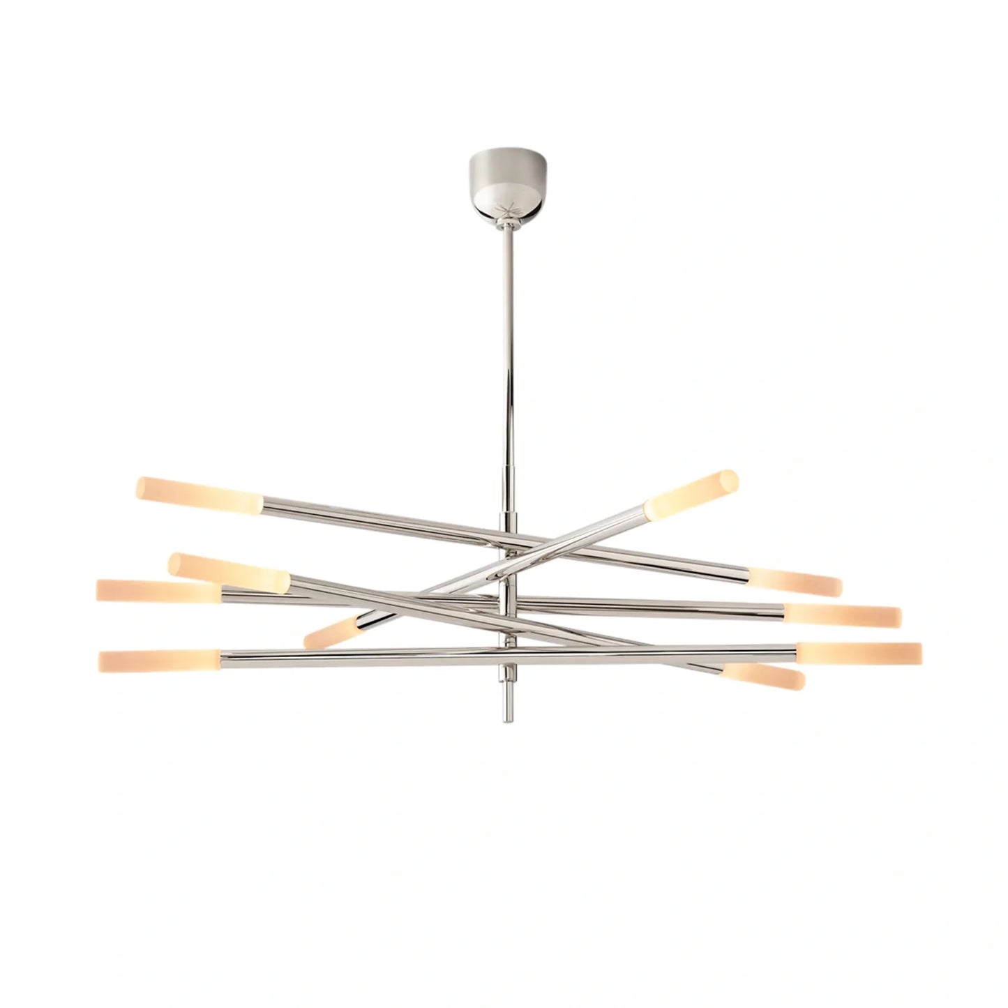 Rousseaw 10-Light Mobile Etched Rod Chandelier