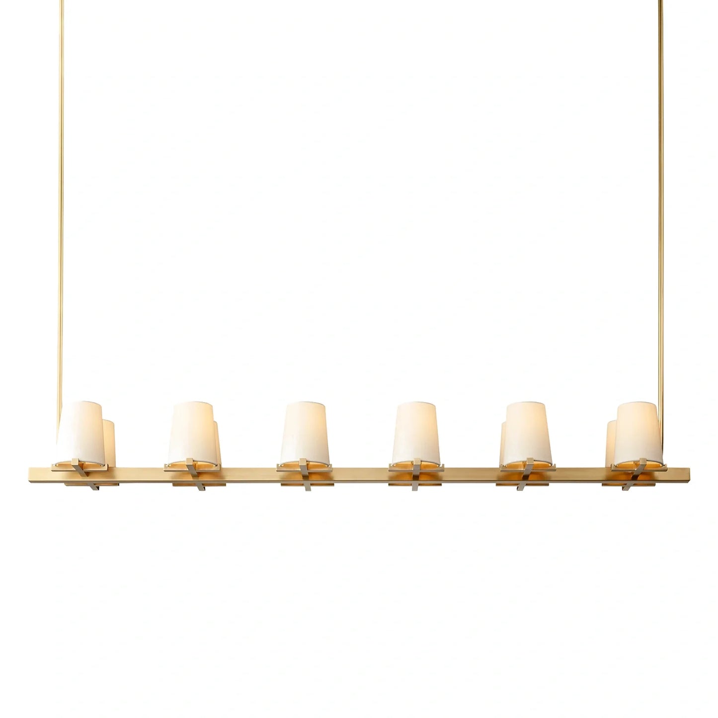 Mauillac Fabric Shade Linear Chandelier