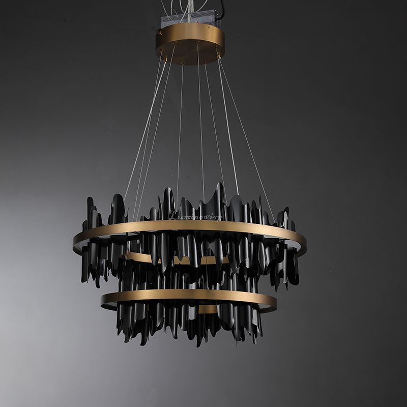 MythicForge 2-Tier Modern Round Chandelier