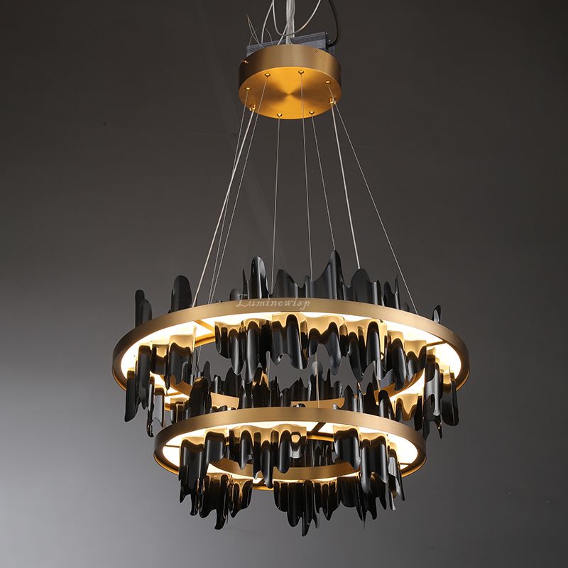 MythicForge 2-Tier Modern Round Chandelier