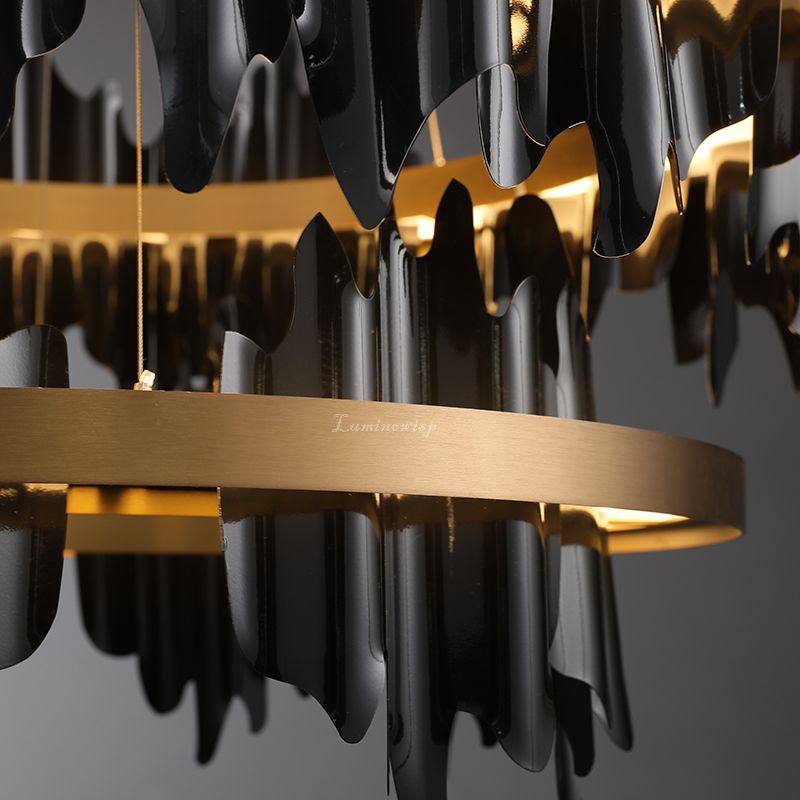 MythicForge 2-Tier Modern Round Chandelier