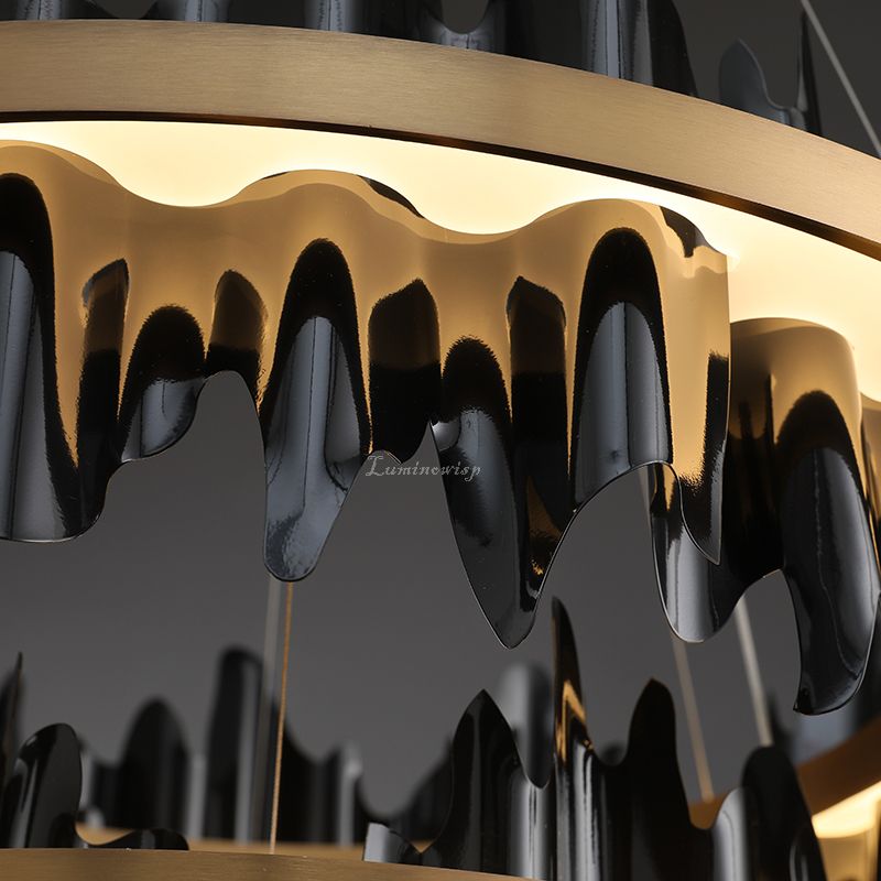 MythicForge 2-Tier Modern Round Chandelier