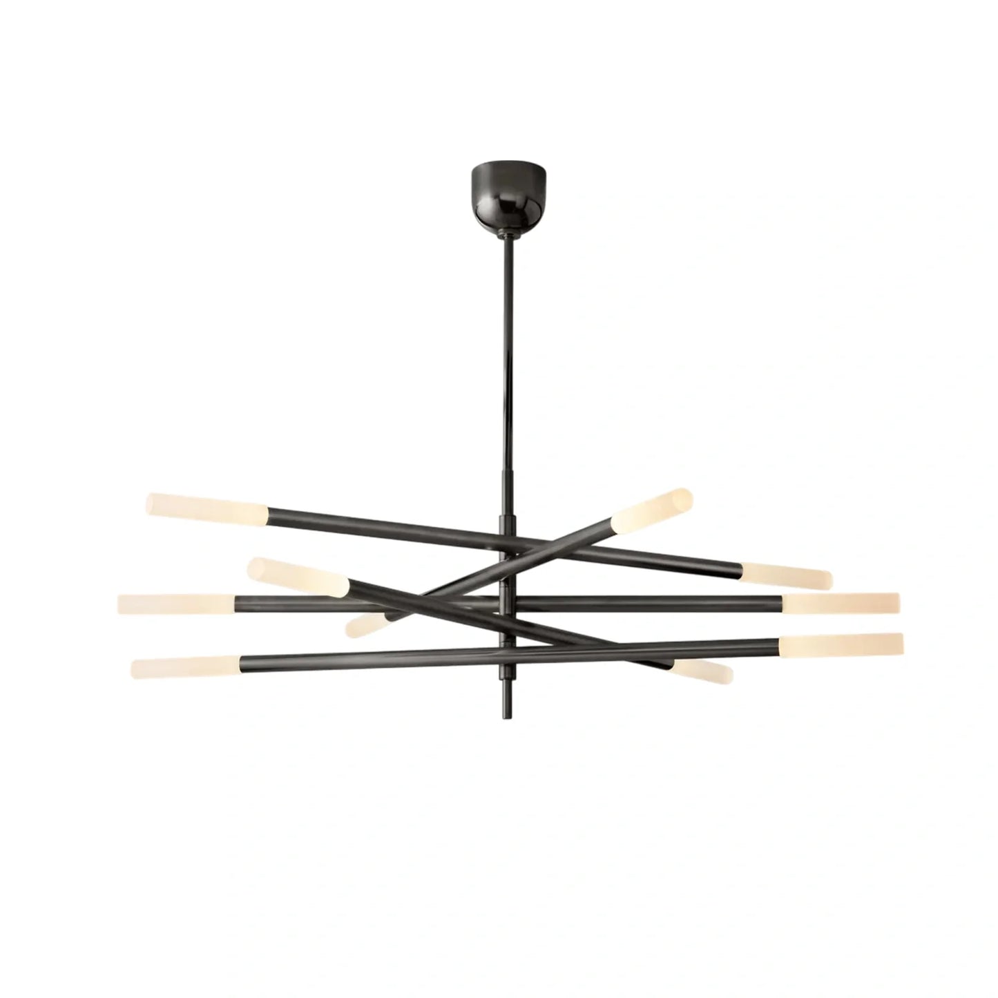 Rousseaw 10-Light Mobile Etched Rod Chandelier