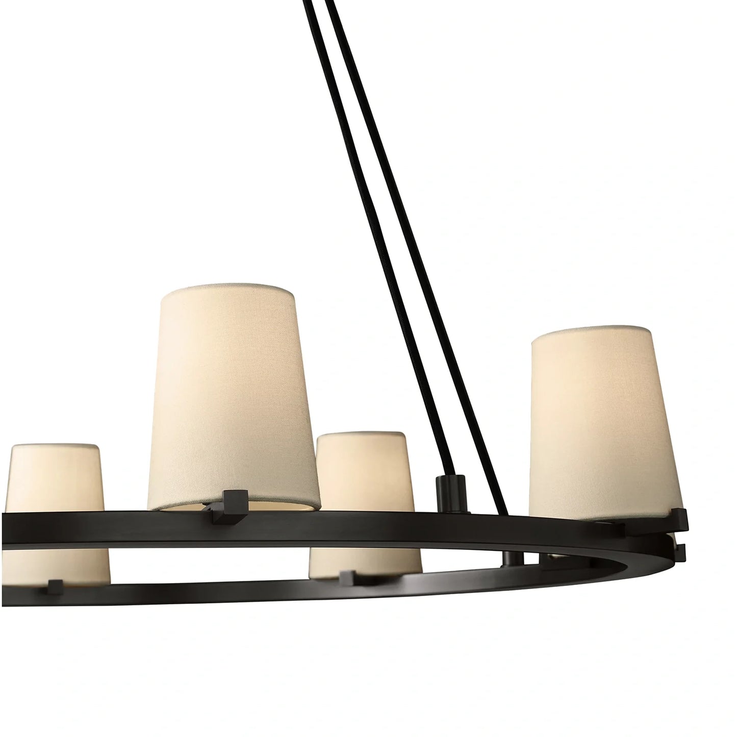 Mauillac Fabric Shade Round Chandelier