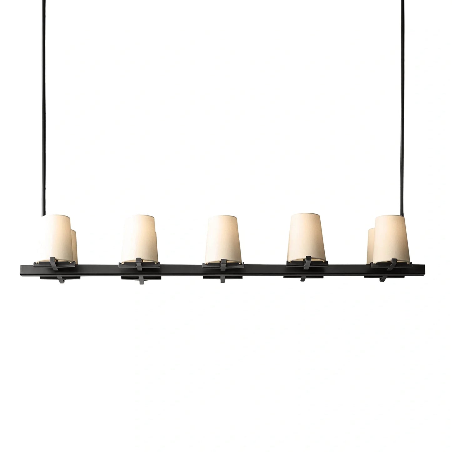 Mauillac Fabric Shade Linear Chandelier