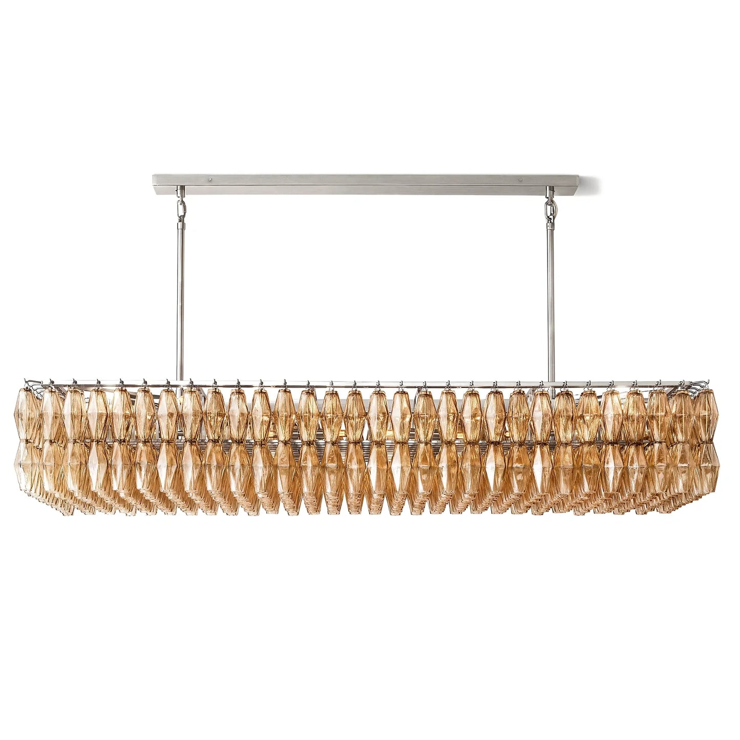 Ciara Glass Rectangular Chandelier