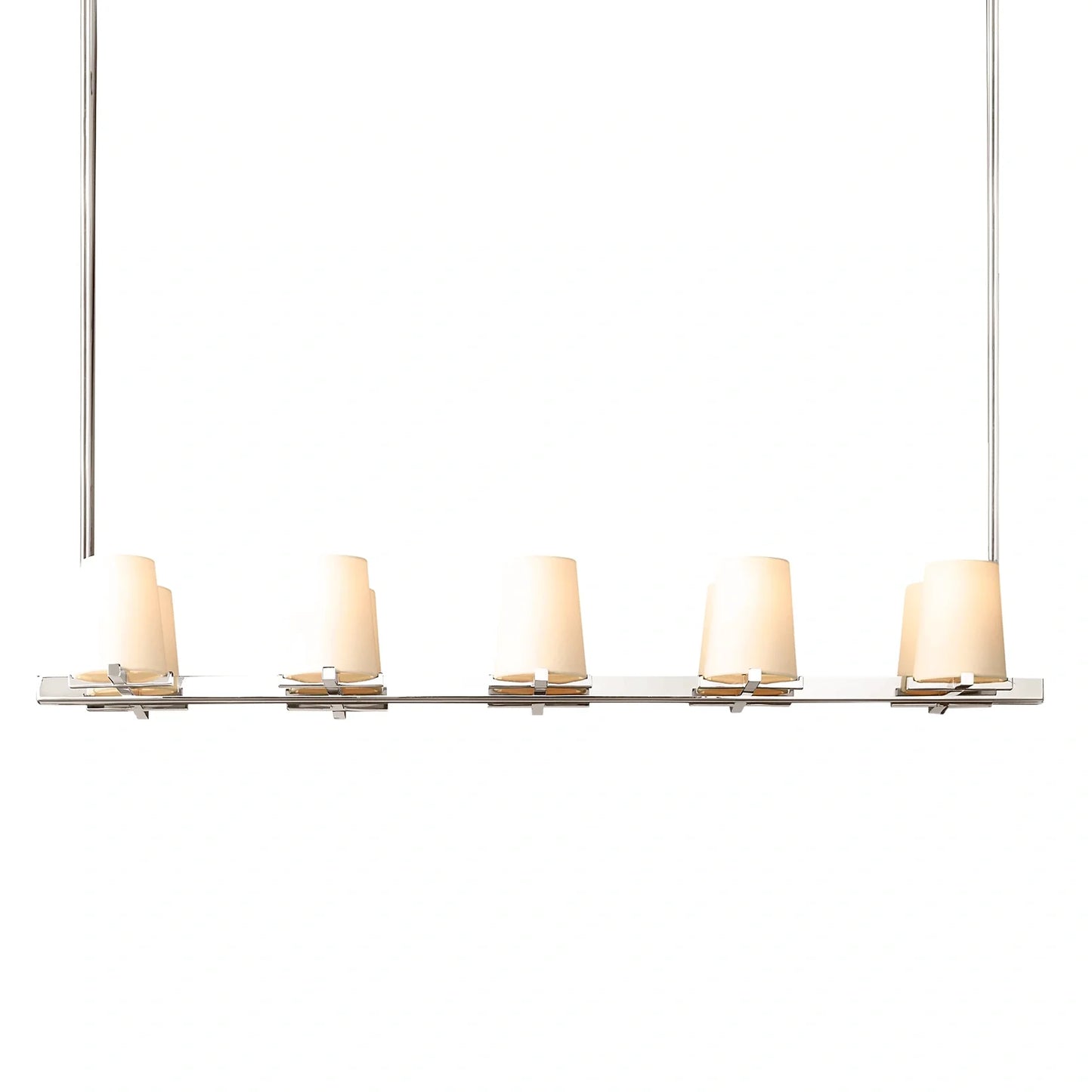 Mauillac Fabric Shade Linear Chandelier