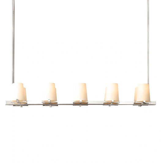 Mauillac Fabric Shade Linear Chandelier