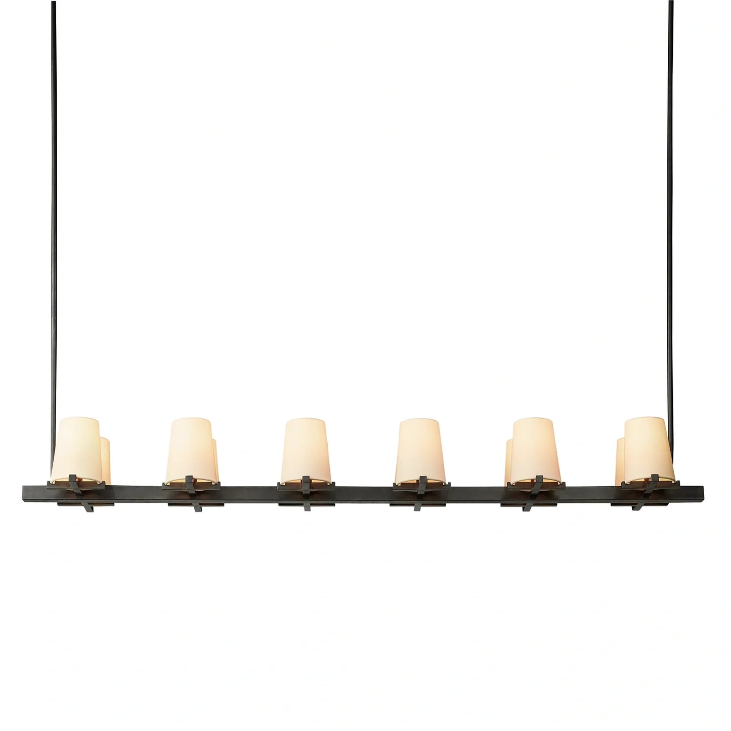 Mauillac Fabric Shade Linear Chandelier
