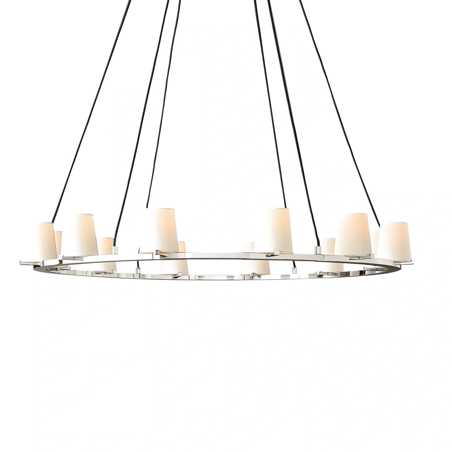Mauillac Fabric Shade Round Chandelier