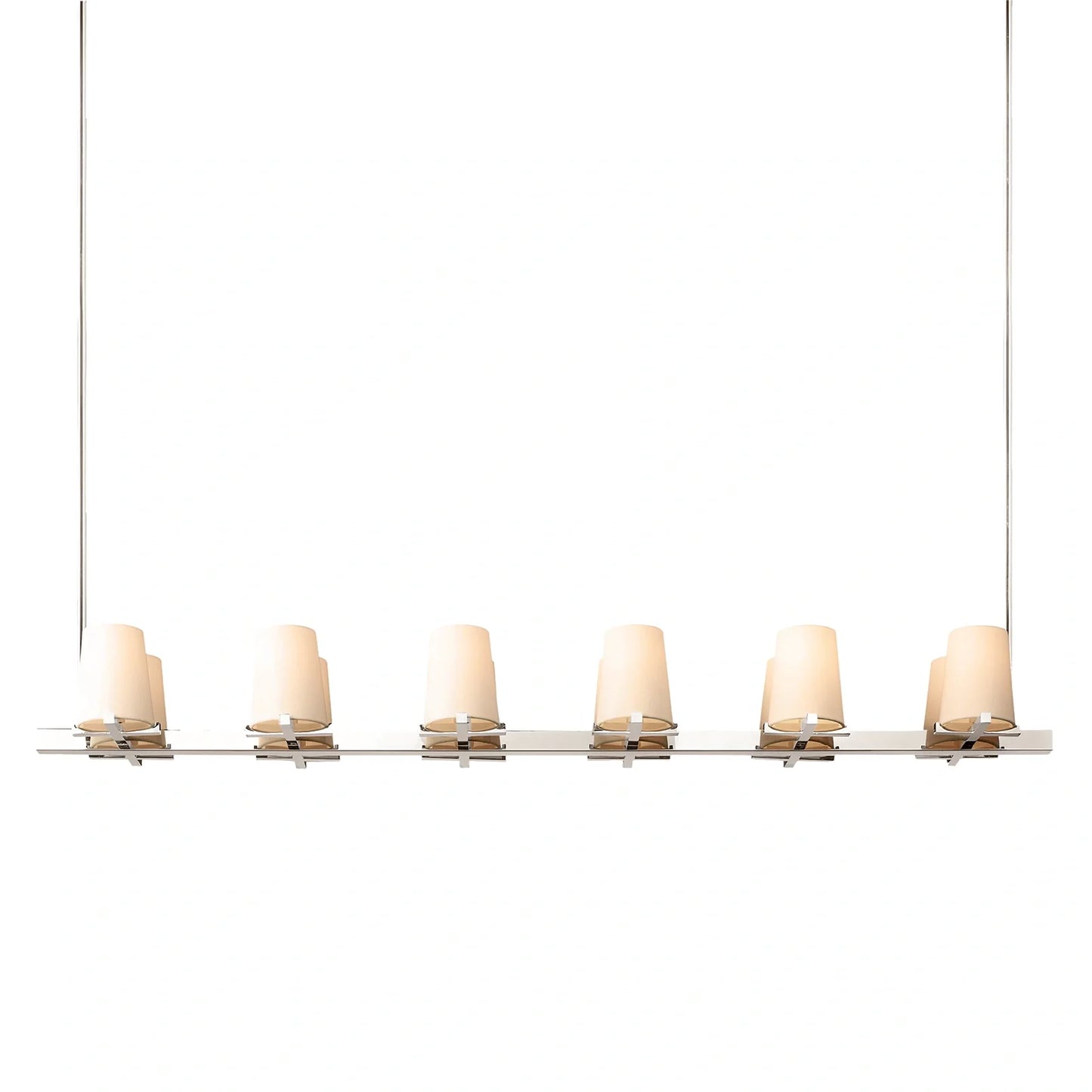 Mauillac Fabric Shade Linear Chandelier