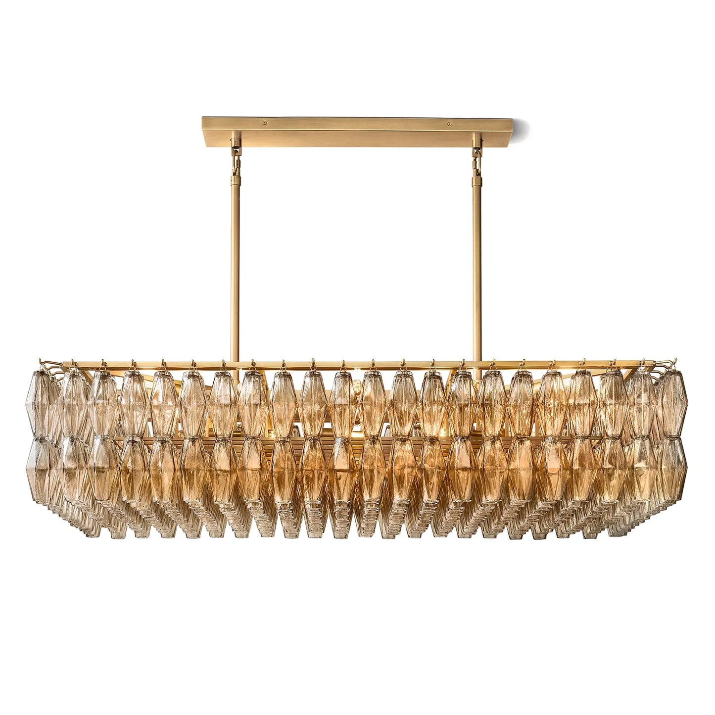 Ciara Glass Rectangular Chandelier