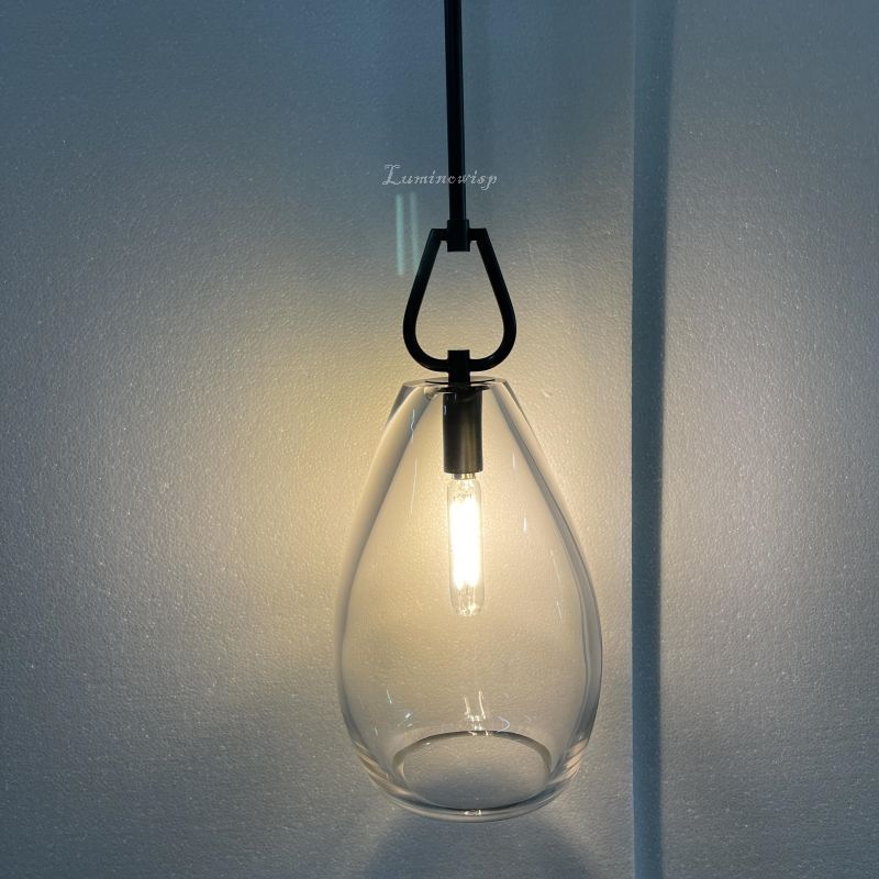 Form Flute Clear Glass Pendant Light