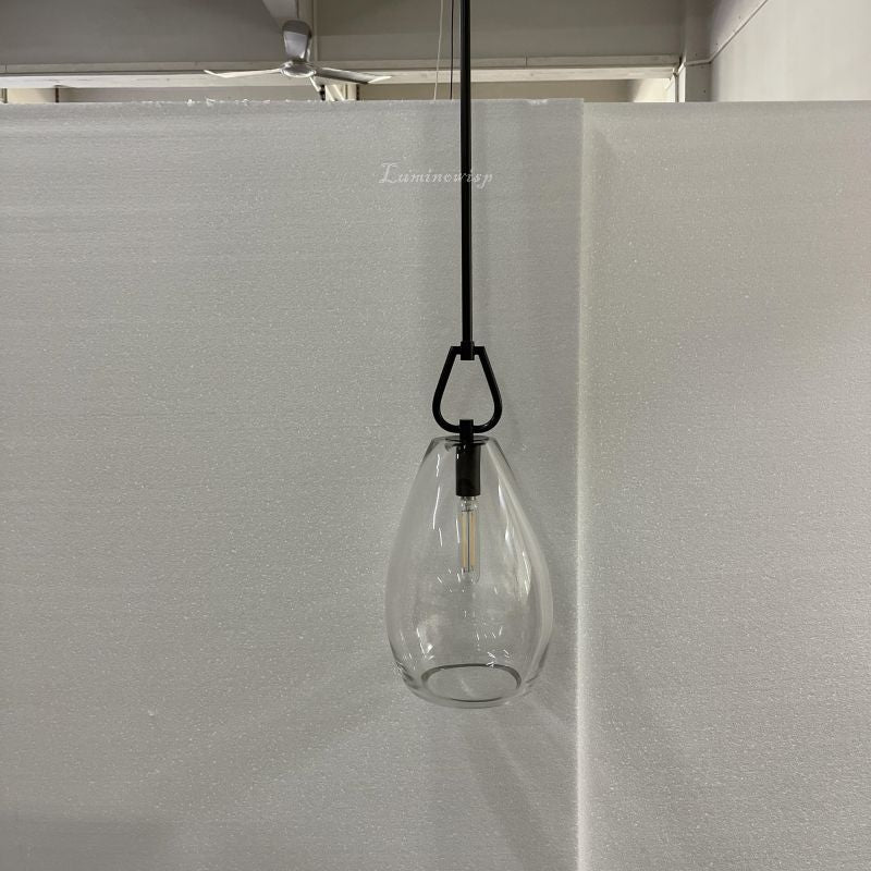 Form Flute Clear Glass Pendant Light