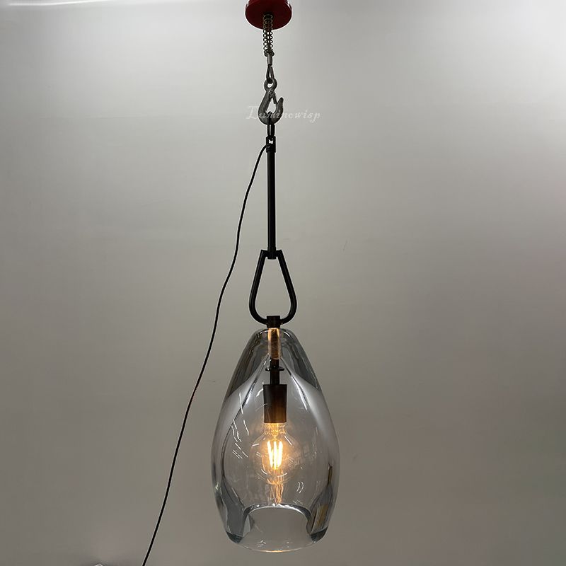 Form Flute Clear Glass Pendant Light