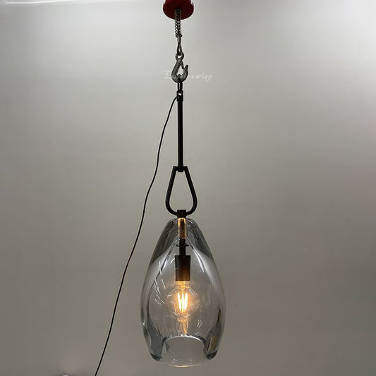 Form Flute Clear Glass Pendant Light