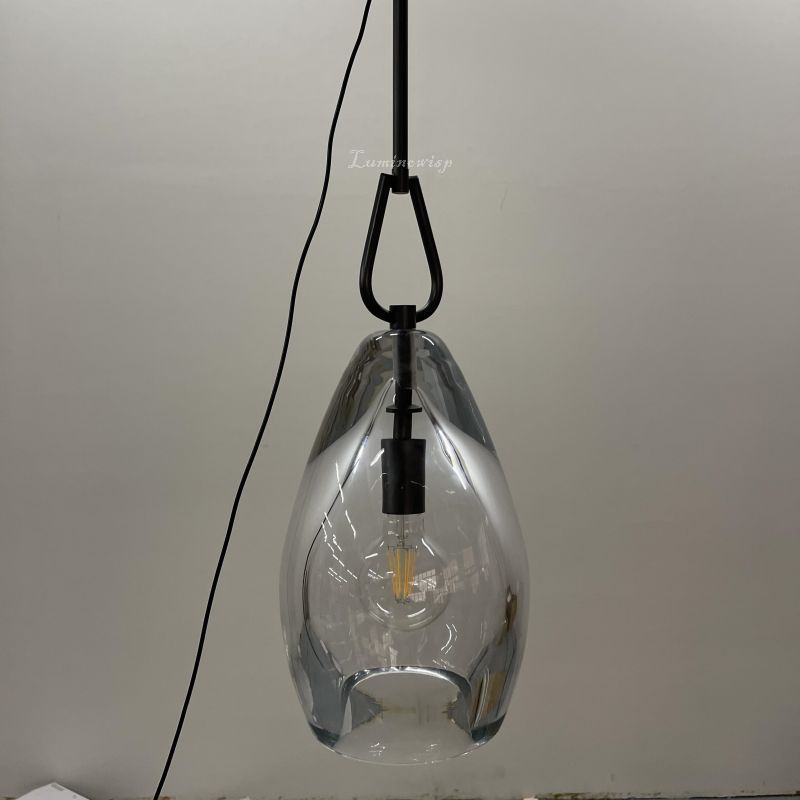Form Flute Clear Glass Pendant Light