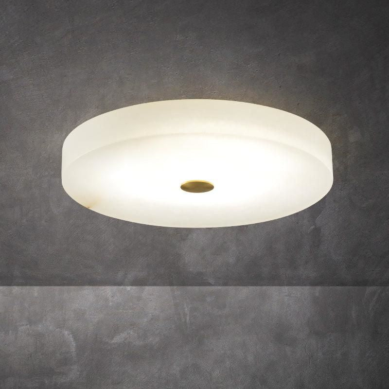 Alabaster Round Led Flushmount Ceiling Light