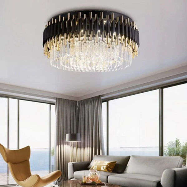 Anastasia Modern Crystal Flushmount Ceiling Light