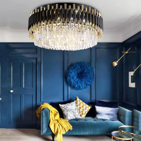 Anastasia Modern Crystal Flushmount Ceiling Light