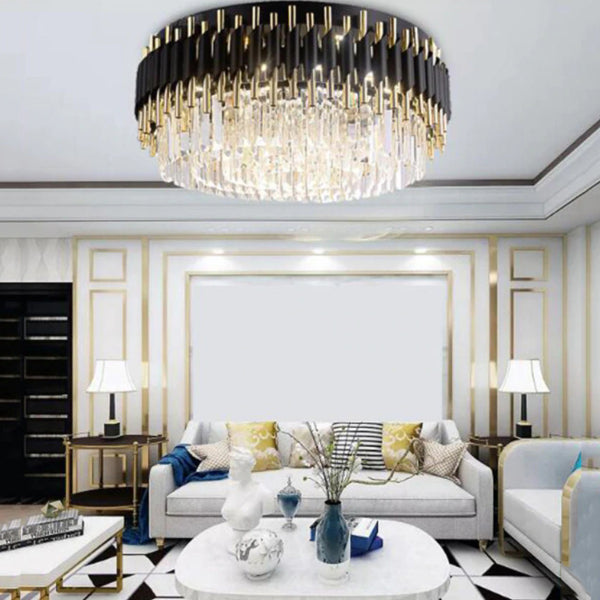 Anastasia Modern Crystal Flushmount Ceiling Light