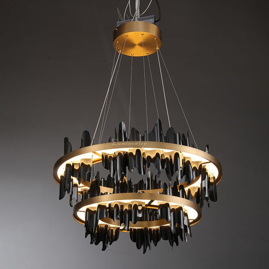 MythicForge 2-Tier Modern Round Chandelier