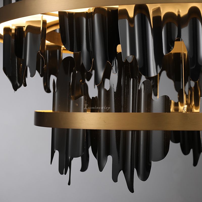 MythicForge 2-Tier Modern Round Chandelier