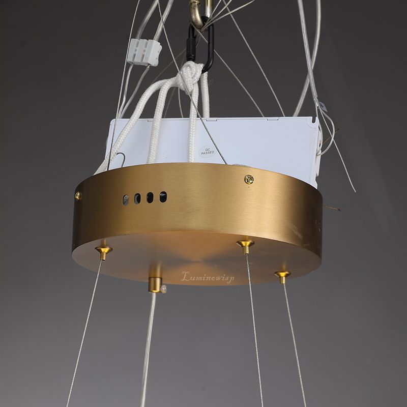 MythicForge Modern Sculpture Round Chandelier